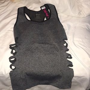 GRAY ATHLETIC CUT TANK
